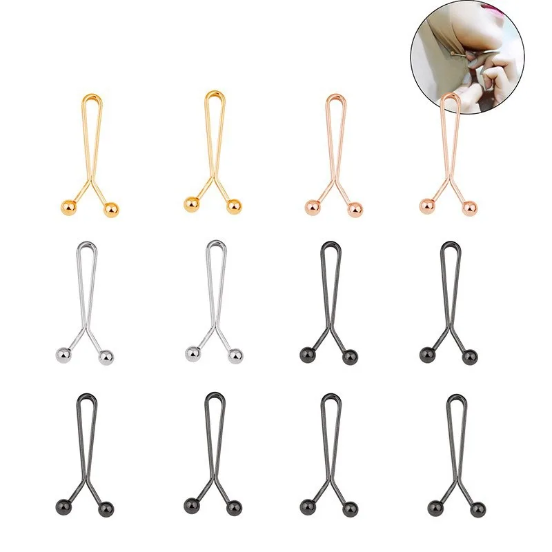 Embroidery Eyebrow - เข็มกลัดผ้าคลุมผมรูปตัวยู 12 ชิ้น สำหรับผู้หญิง ใช้สำหรับผ้าคลุมไหล่ ผ้าโพกศีรษะ