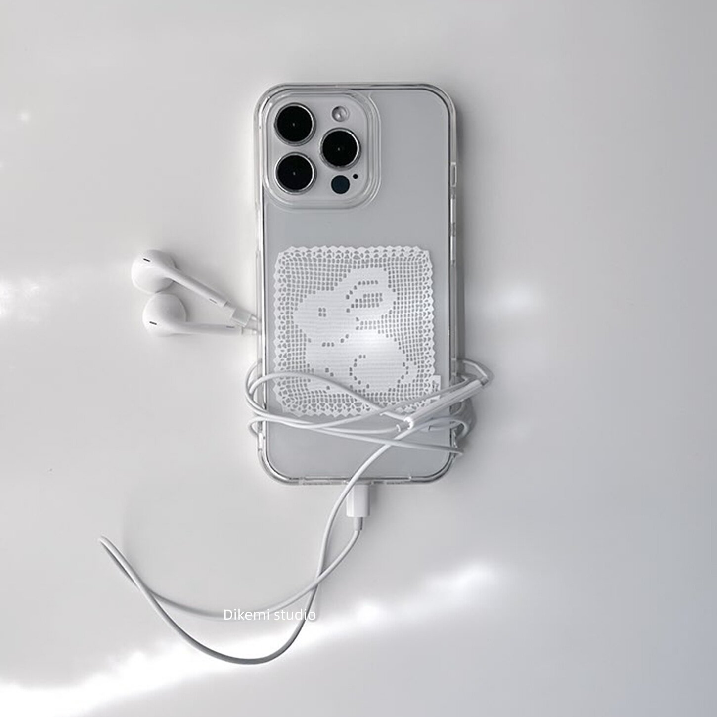 Embroidery White - เคสโทรศัพท์ลายลูกไม้สีขาวสไตล์เกาหลี สำหรับ iPhone 17 Air 16