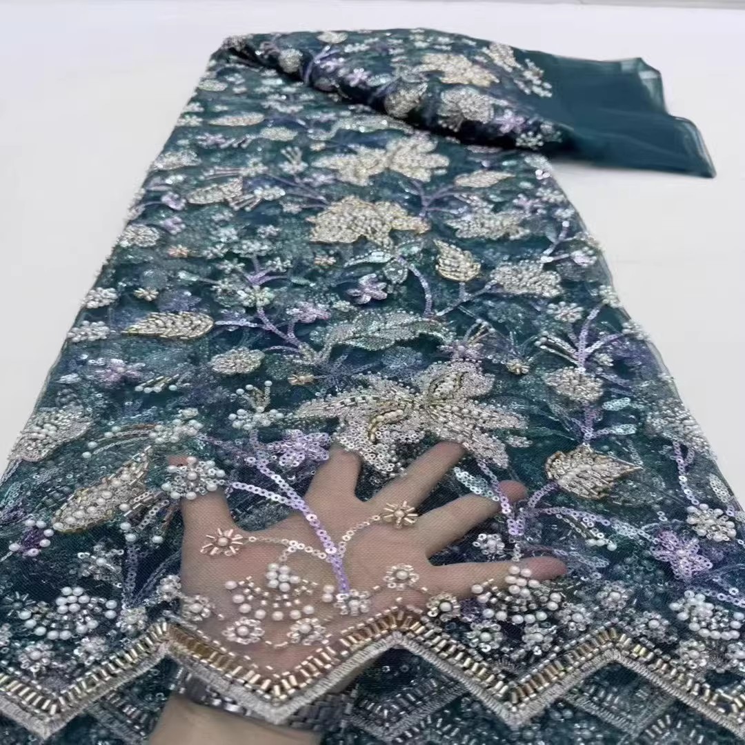 ผ้าปักเลื่อมลูกปัดแบบหลอด 5 หล - Embroidery Wedding บทวิจารณ์และราคา