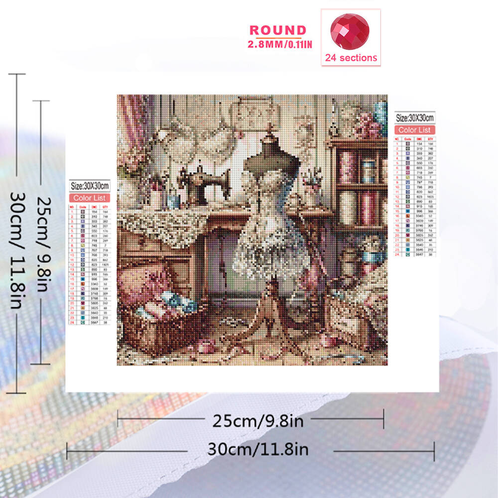 Evershine เพชรภาพวาดสุนัขสัตว์ - Embroidery Online บทวิจารณ์และราคา