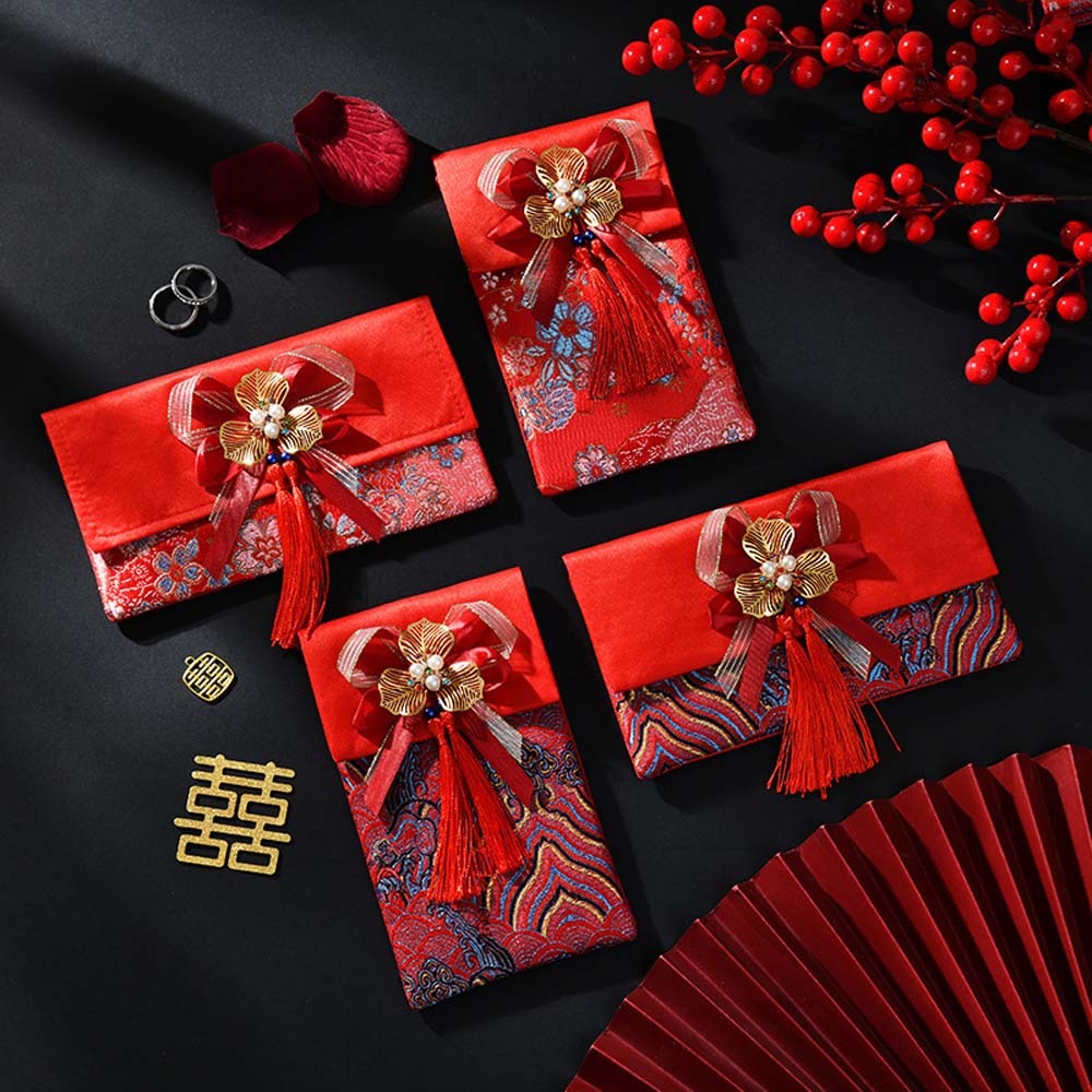 คำอวยพรปีใหม่ ผ้าไหมพรมลายมงคล - Embroidery Red บทวิจารณ์และราคา