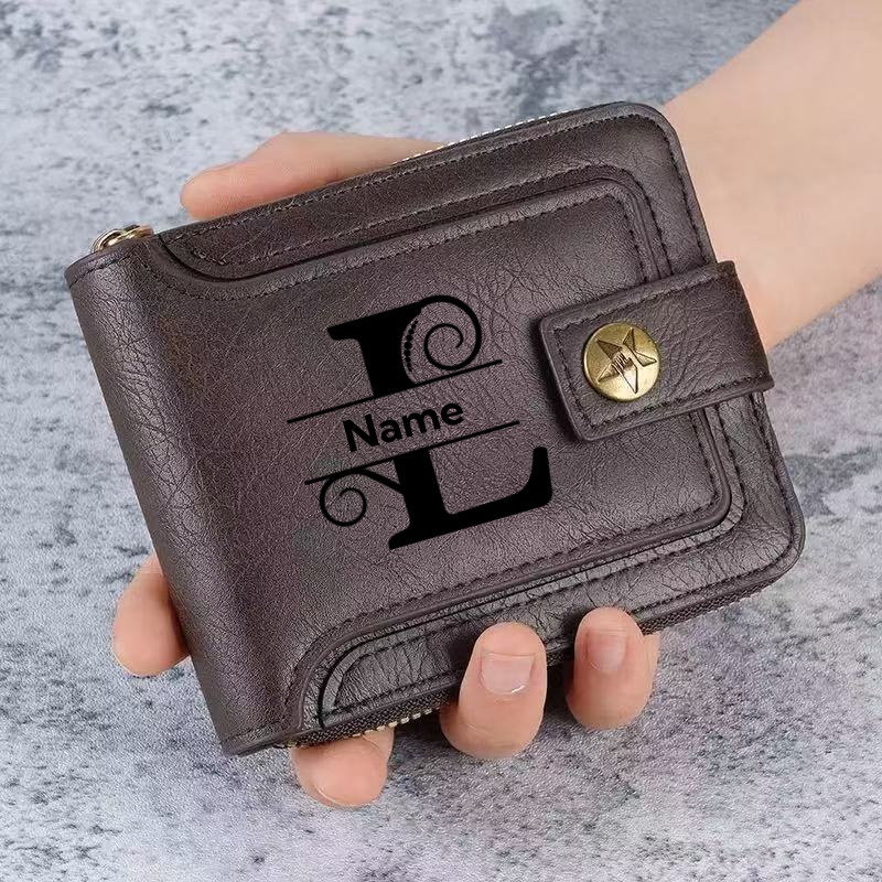 กระเป๋าสตางค์ผู้ชายแบบกำหนดเอง - Embroidery Alphabet บทวิจารณ์และราคา