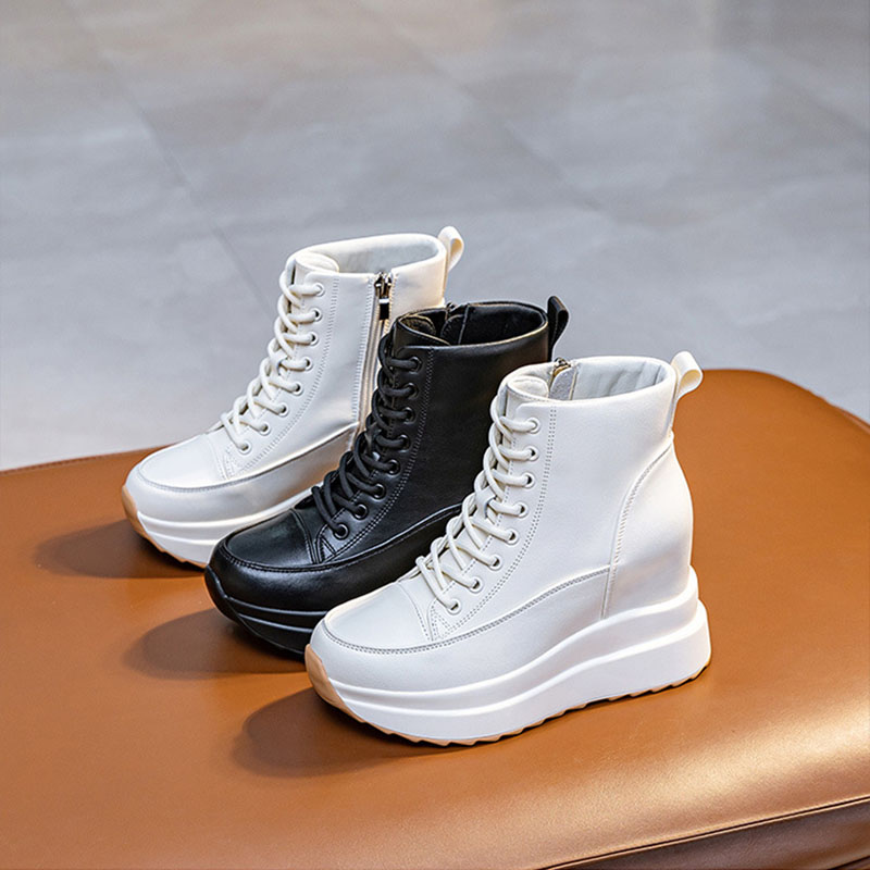 รองเท้าหนังแท้ XMWRLW สำหรับผู - Embroidery White บทวิจารณ์และราคา