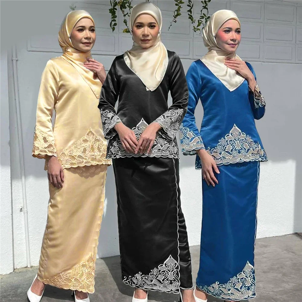ชุดอาบายะห์สองชิ้นสำหรับผู้หญิ - Embroidery Baju บทวิจารณ์และราคา