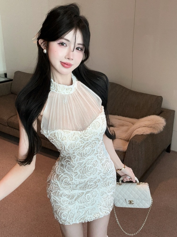 เดรสสั้นปักลายดอกไม้เซ็กซี่ แต - Embroidery Online บทวิจารณ์และราคา