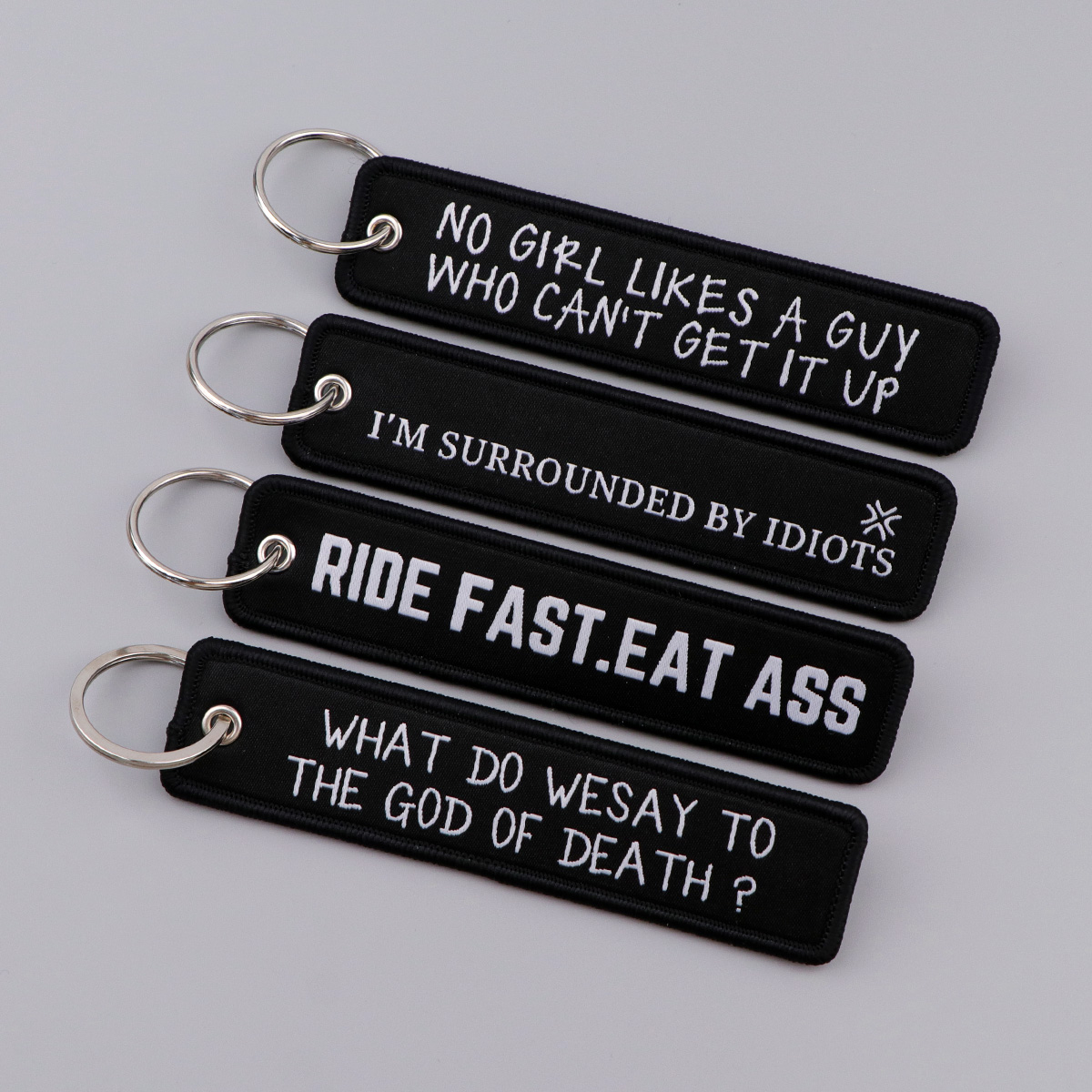 พวงกุญแจปักลายคำเตือน ป้ายกุญแ - Embroidery Gift Ideas บทวิจารณ์และราคา