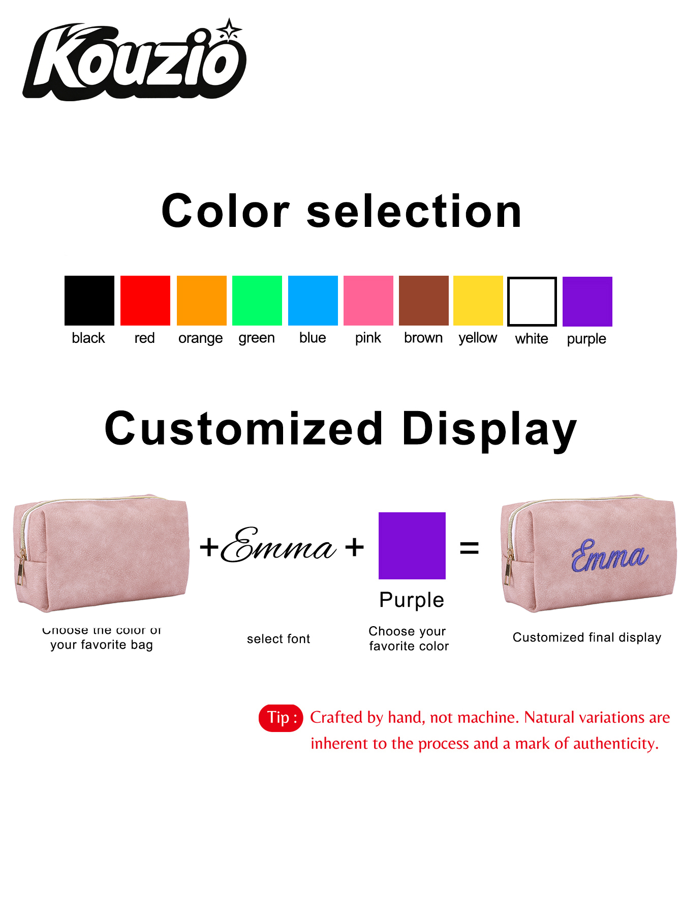 กระเป๋าซิปทรงสี่เหลี่ยมขนาดใหญ - Embroidery Online บทวิจารณ์และราคา