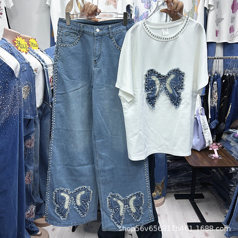 ชุดเซ็ตสองชิ้นสำหรับผู้หญิง สไ - Embroidery On Shirt บทวิจารณ์และราคา
