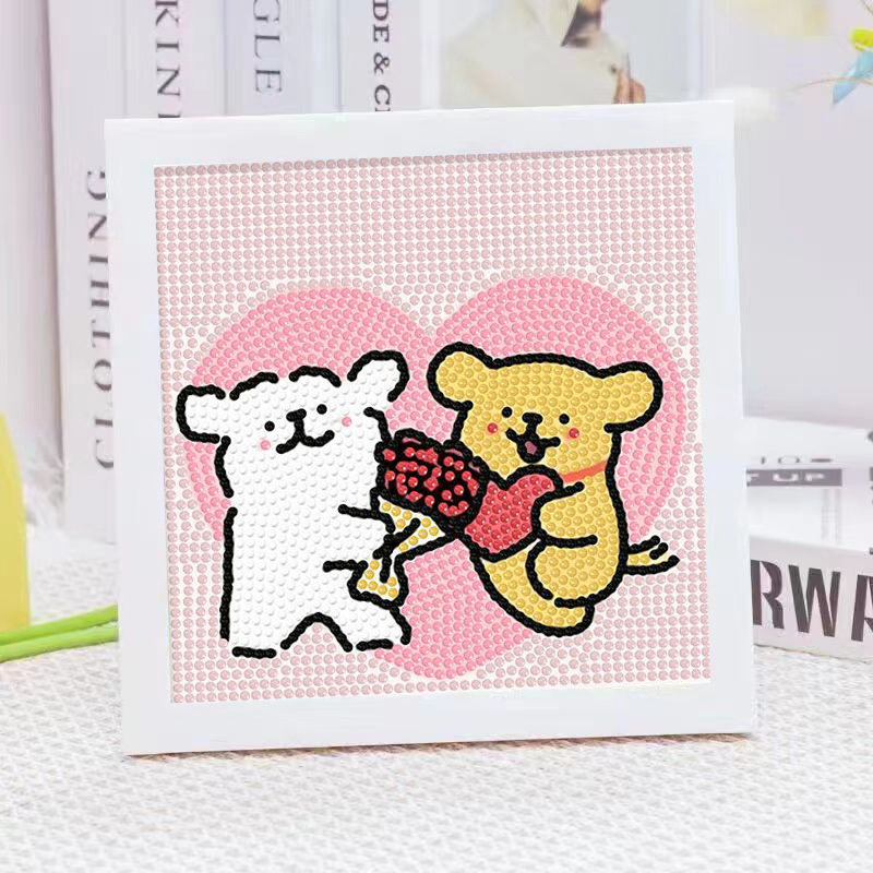 ภาพวาดตกแต่งกรอบคริสตัลรูปสุนั - Embroidery Gift Ideas บทวิจารณ์และราคา