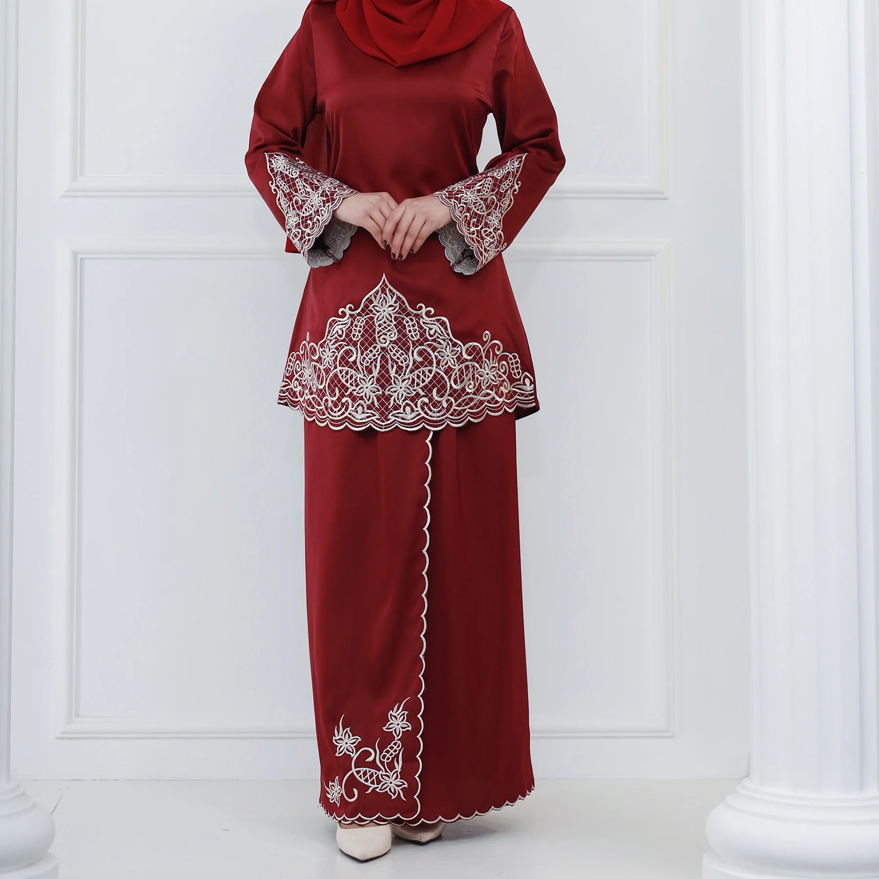ชุดแฟชั่นมุสลิมสำหรับผู้หญิงใน - Embroidery Baju บทวิจารณ์และราคา