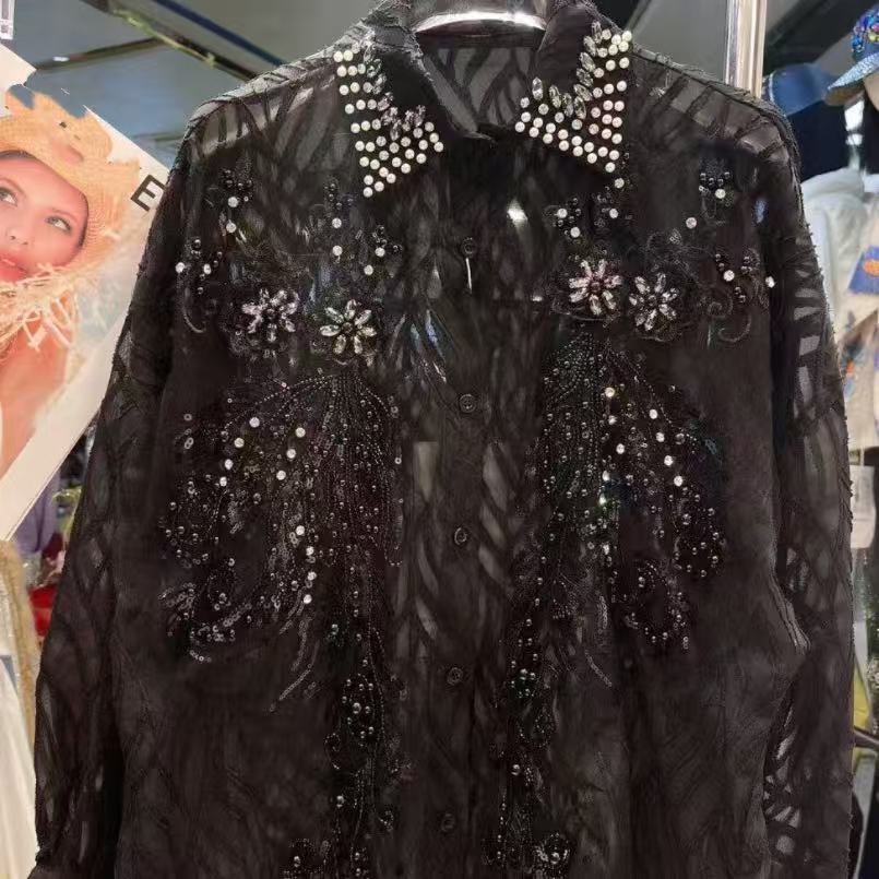 ใหม่ใน Sparkle ไข่มุกลูกปัดเพช - Embroidery On Shirt บทวิจารณ์และราคา