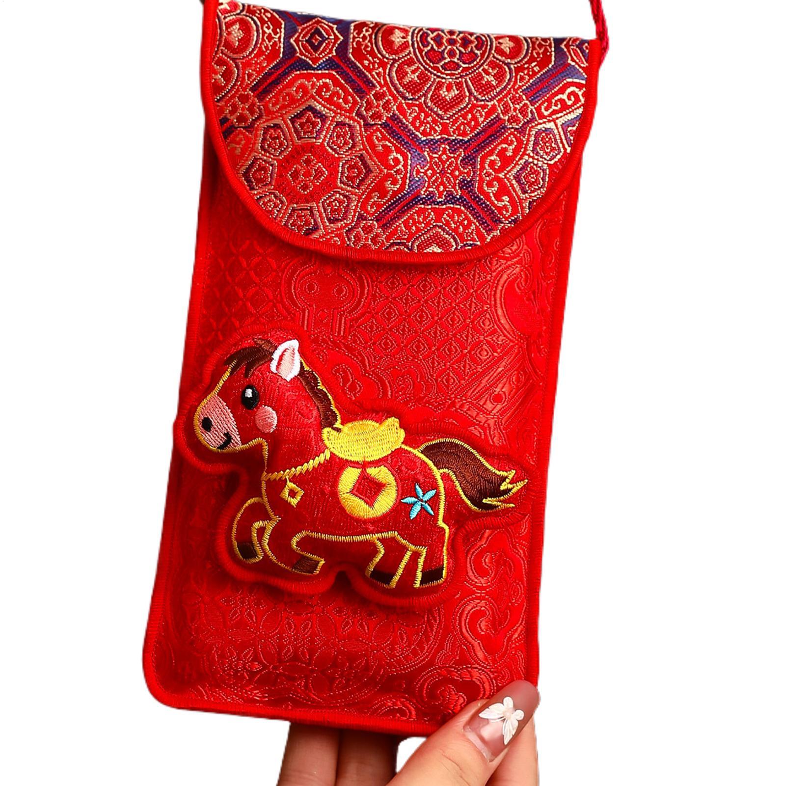 ซองอั่งเปาปักลายม้า ปีนักษัตรม - Embroidery Red บทวิจารณ์และราคา