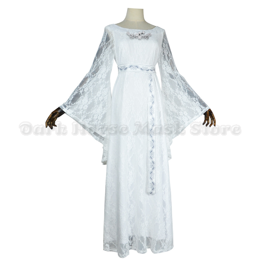 ภาพยนตร์กาลาดรีเอลคอสเพลย์เครื - Embroidery White บทวิจารณ์และราคา