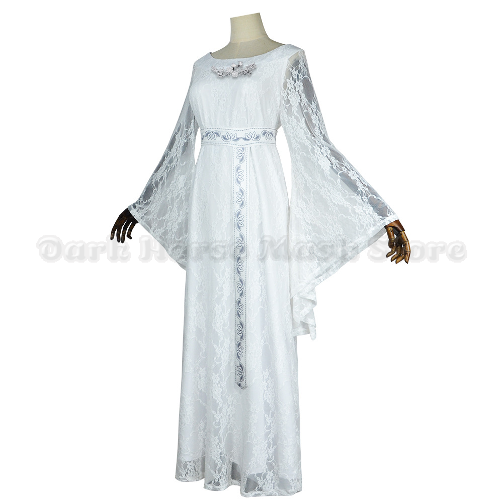 ภาพยนตร์กาลาดรีเอลคอสเพลย์เครื - Embroidery White บทวิจารณ์และราคา