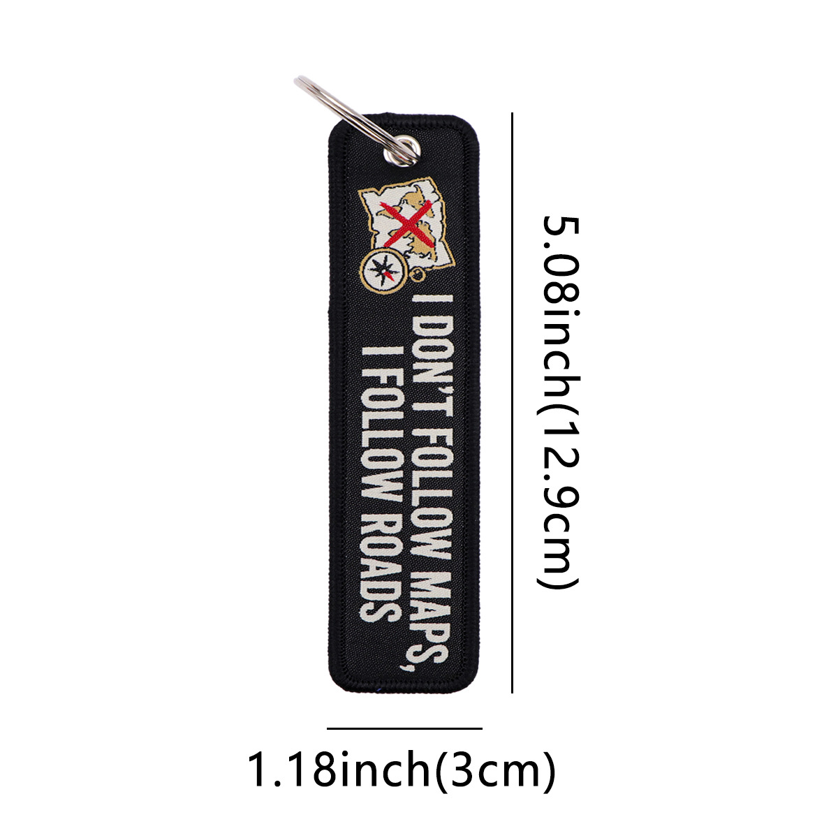 พวงกุญแจปักลายตัวอักษรสีขาวดำ  - Embroidery Alphabet บทวิจารณ์และราคา